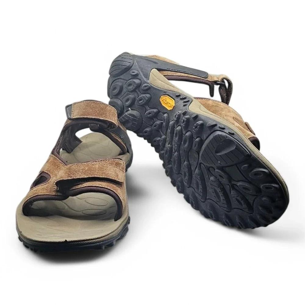 Merrell Kahuna Sandal Brown Adjustable Outdoor Sports‎ Vibram Soles Mens Size 13